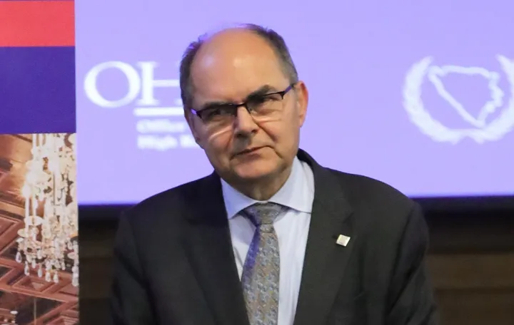 Konferencija za medije visokog predstavnika Christiana Schmidta i direktora Međunarodne akademije nirnber&scaron;kih principa, profesora Christopha Safferlinga/Senad Gubelić