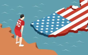 Vizual za kolumnu, fudbal, Iran, diskriminacija, Svjetsko prvenstvo, Amerika, SAD/Benjamin Krnić