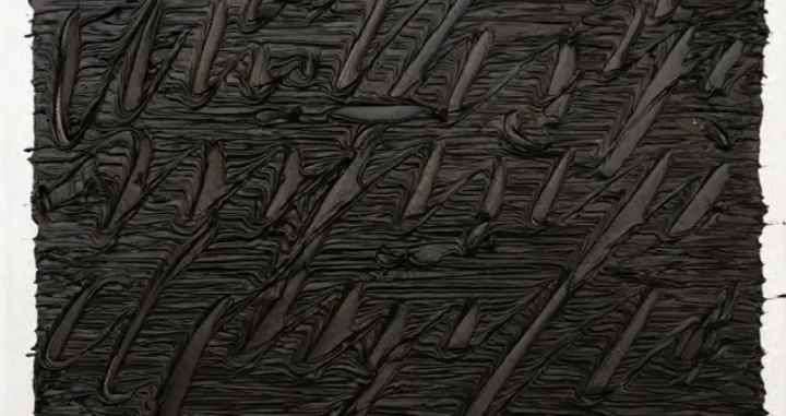 Edin Numankadić "Zapis", Akril na papiru, 50x65cm, 2010/Almin Zrno