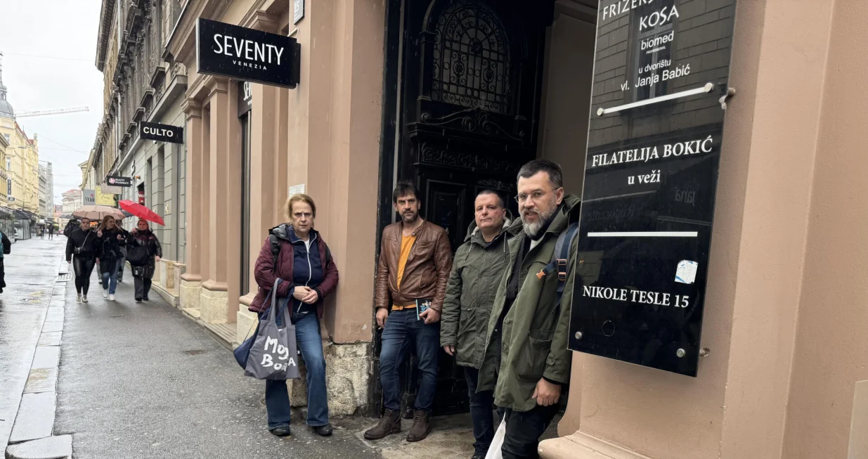 Osnivači izdavačke kuće "Izdanja Buna"/Miljenko Jergović/