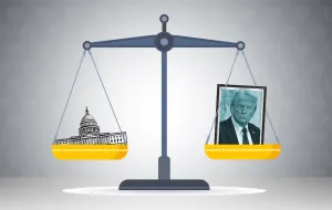 Kolumna Adamira Jerkovića: Amerika između demokratije i kulta moći/Ilustracija/Benjamin Krnić