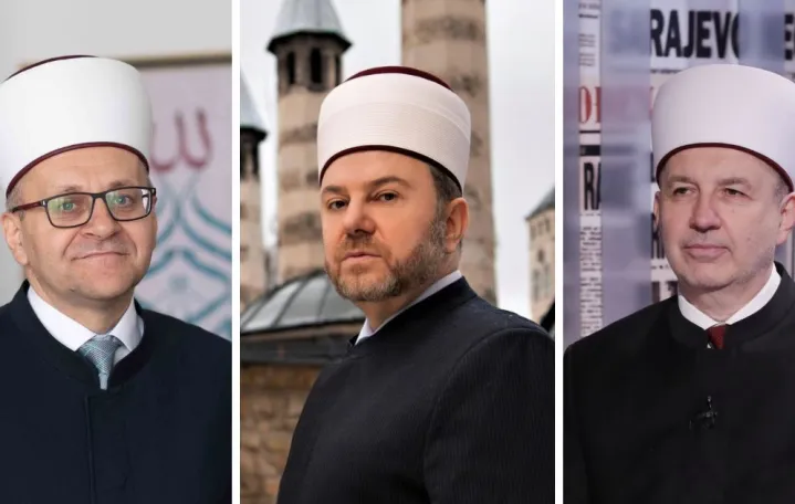 Salem ef. Dedović, Mensur ef. Malkić i Nedžad ef. Grabus//