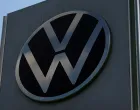 epa09828795 A view of the logo of Volkswagen at a car show room in Moscow Russia, 16 March 2022. On 24 February Russian troops had entered Ukrainian territory in what the Russian president declared a 'special military operation', resulting in fighting and destruction in the country, a huge flow of refugees, and multiple sanctions against Russia. As the result of sanctions imposed by the West on Russia, a number of automakers, including Volvo, BMW, Jaguar, Land Rover, Mercedes-Benz, Toyota, Mazda and others, have announced the suspension or limitation of their business in Russia, which had a significant impact on the Russian car market. EPA/MAXIM SHIPENKOV/Maxim Shipenkov
