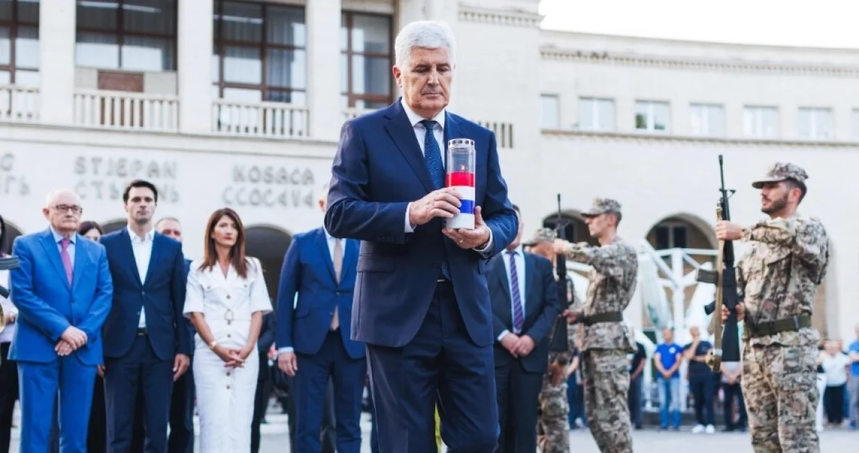 Dragan Čović, predsjednik HDZ-a BiH, obilježavanje godi&scaron;njice akcije "Lipanjske zore", oslobađanje doline Neretve/X.com