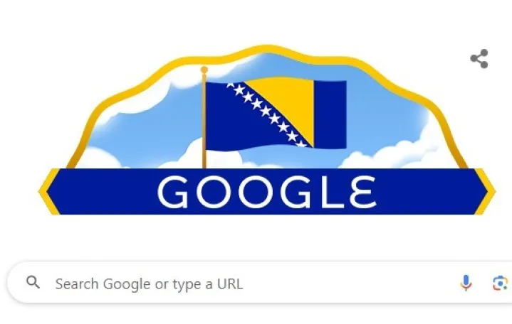 Zastava BiH na Googleovom logou/
