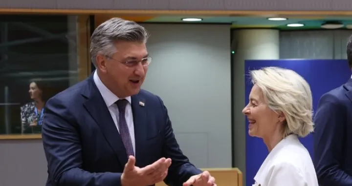 Plenković i Ursula von der Leyen/X/