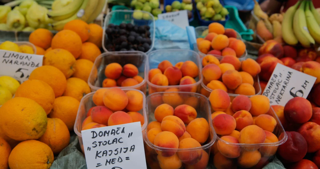 Cijene voca i povrca na pijaci Markale u augustu 2026/Damir Deljo