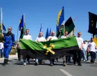 Protesti zeničkih rudara ispred Vlade FBiH/Damir Deljo