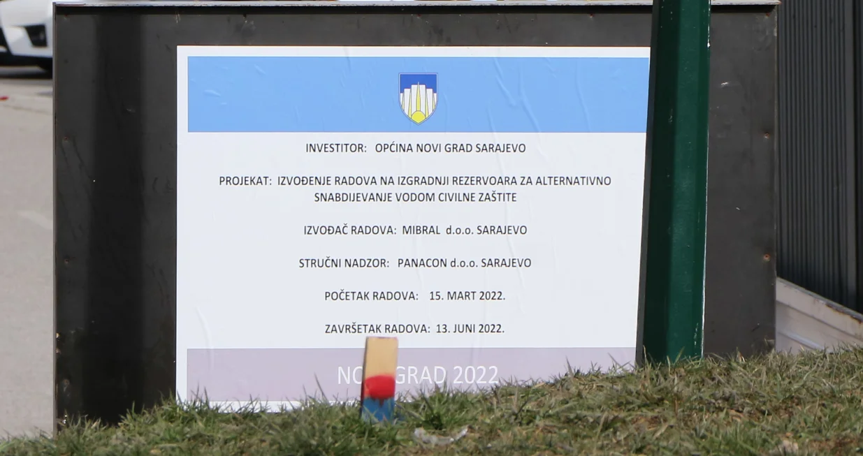 Izvođenje radova na izgradnji rezervoara za alternativno snadbjevanje vodom civilne za&scaron;tite/Senad Gubelić