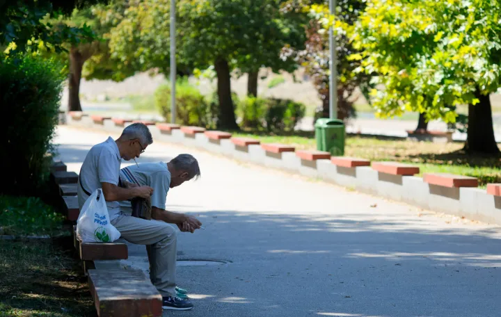 Opu&scaron;tanje kraj Drine u Goraždu uslijed velikih toplota/Damir Deljo