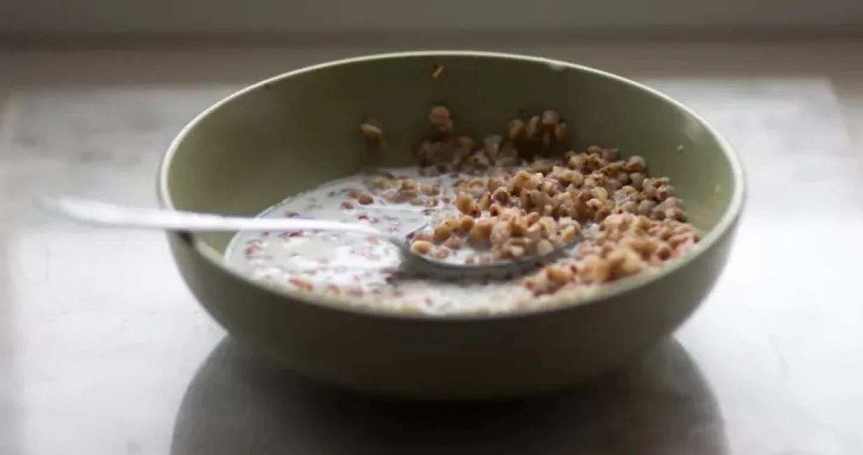 Heljda i kefir//